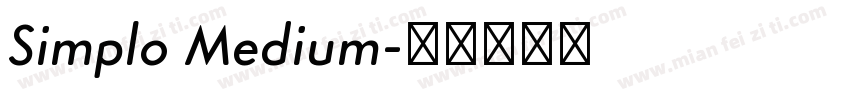 Simplo Medium字体转换